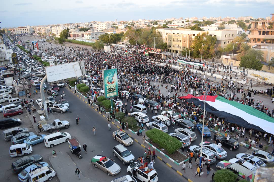 جمعة غضب في مدن اليمن تنديدا بجرائم إسرائيل وتضامنا مع الشعب الفلسطيني بغزة