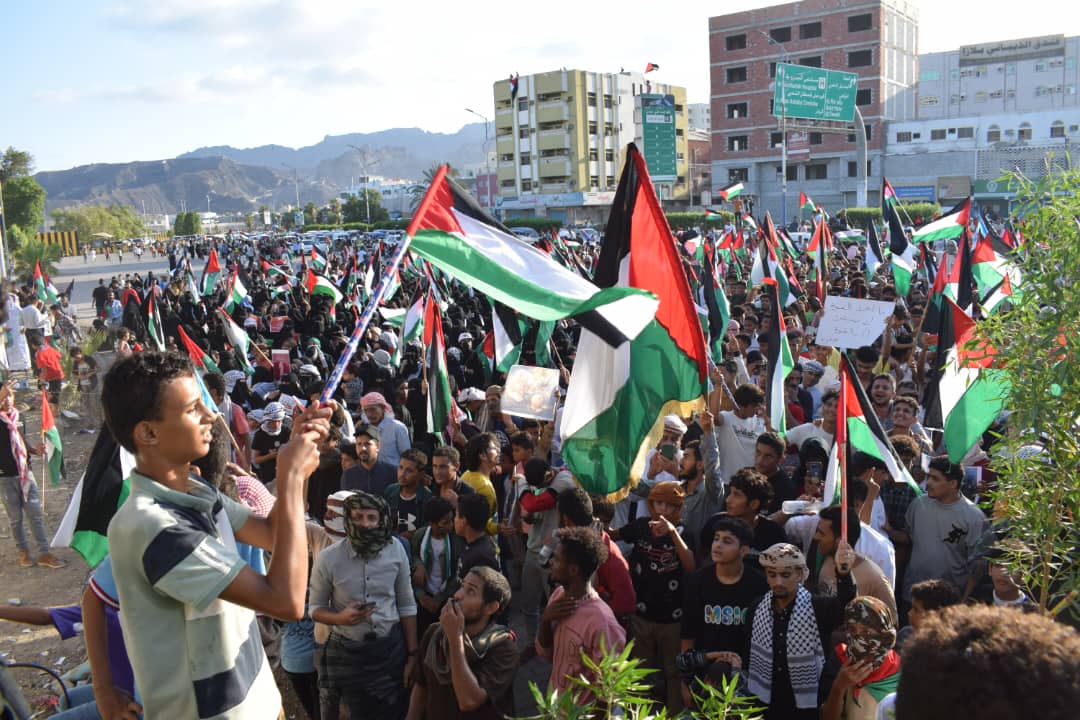 جمعة غضب في مدن اليمن تنديدا بجرائم إسرائيل وتضامنا مع الشعب الفلسطيني بغزة