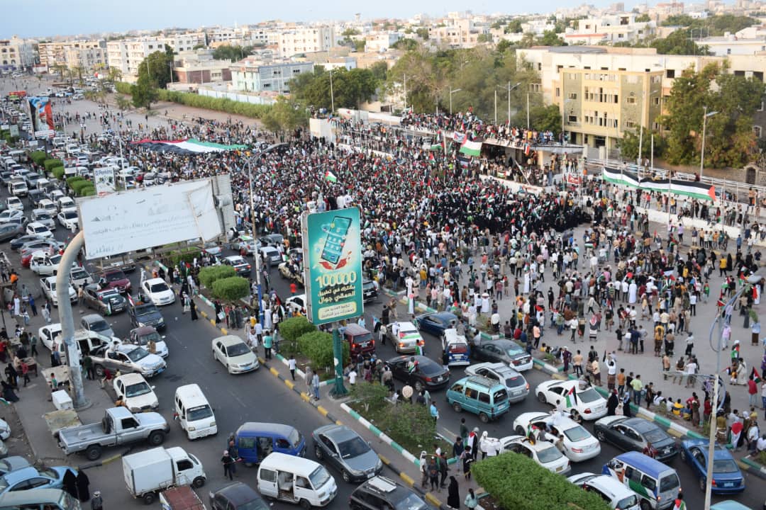 جمعة غضب في مدن اليمن تنديدا بجرائم إسرائيل وتضامنا مع الشعب الفلسطيني بغزة