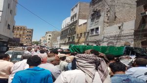 تشييع مهيب لرئيس جمعية الإصلاح  الخيرية في عدن
