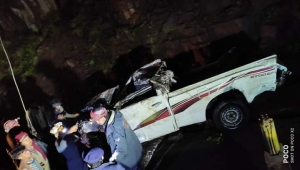 وفاة امرأة وإصابة زوجها بحادث سير في محافظة إب