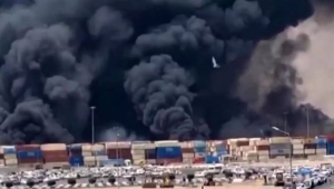 مسؤول إيراني يكشف عن حجم الخسائر جراء انفجار ميناء "الشهيد رجائي"