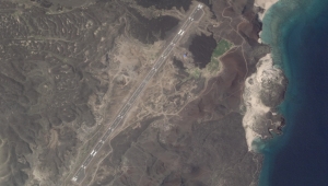 A mysterious airstrip built on a Yemeni island comes as Houthi rebels are increasingly squeezed