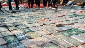 ضبط أكبر شحنة مخدرات منذ مطلع العام الجاري قبالة سواحل لحج