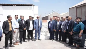 وضع حجر أساس المرحلة الثانية لتطوير مداخل ميناء عدن