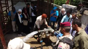 تعز.. تدشين مشروع إعادة تأهيل عشرة آبار للمياه