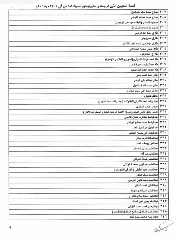 تعميم حوثي بمنع التعامل ماليا مع 697 شركة ورجل أعمال في صنعاء