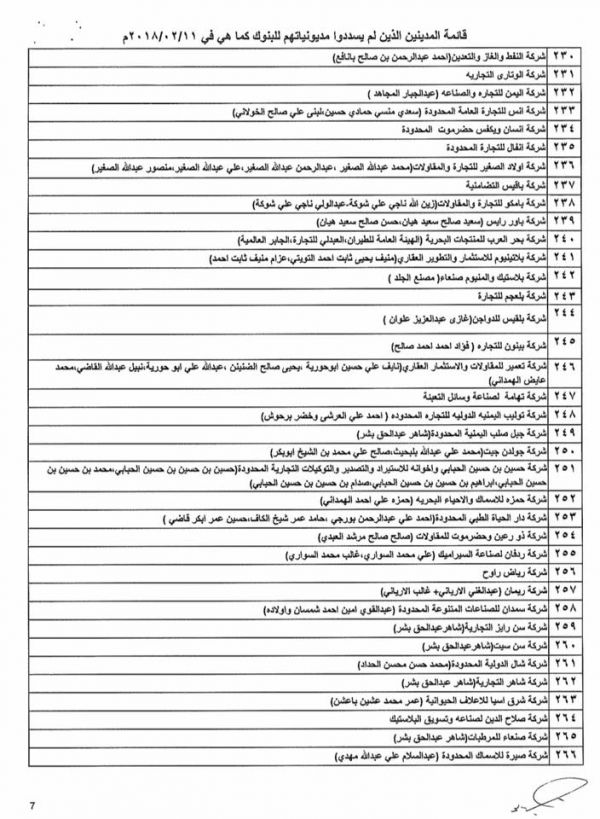 تعميم حوثي بمنع التعامل ماليا مع 697 شركة ورجل أعمال في صنعاء