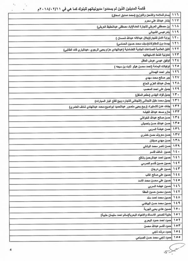 تعميم حوثي بمنع التعامل ماليا مع 697 شركة ورجل أعمال في صنعاء