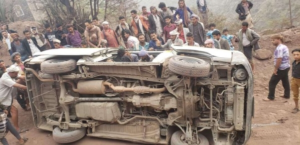 وفاة 10 أشخاص بحادث مروري في صنعاء