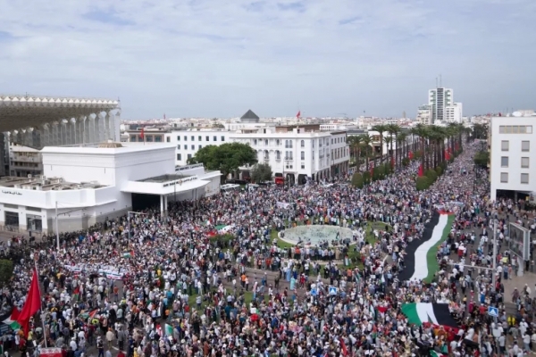 المغرب.. مسيرة حاشدة دعما للمقاومة الفلسطينية وتنديدا بالعدوان الإسرائيلي على غزة