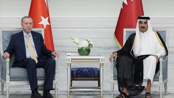 أردوغان يبحث مع أمير قطر 