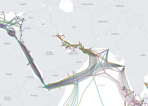 اثر هجمات الحوثيين.. شركات الاتصالات تُغيّر مسار حركة مرور الإنترنت عبر البحر الأحمر