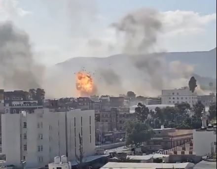 جماعة الحوثي تعلن عن غارتين أمريكية على صعدة