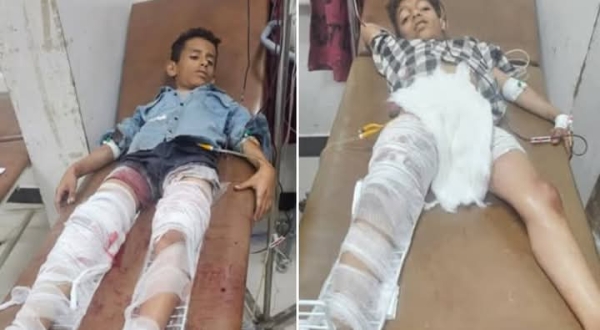 تعز.. إصابة طفلين برصاص قناص حوثي