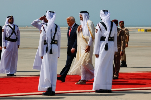 ترامب يصل الدوحة كمحطة ثانية لجولته الخليجية