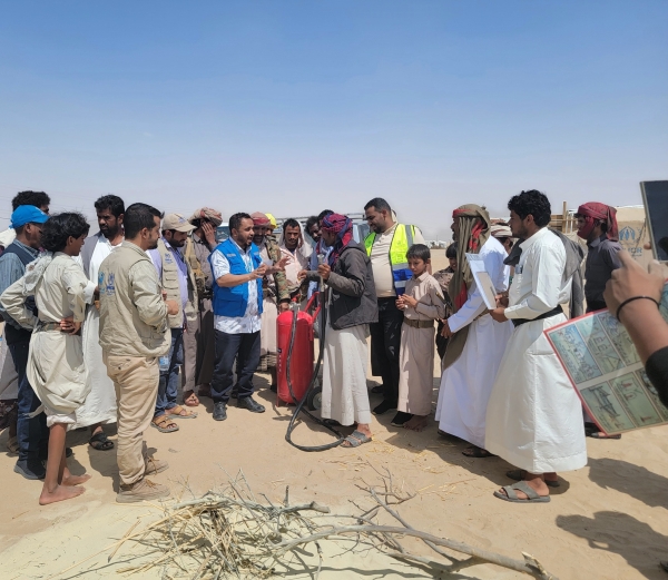 تحذير أممي: 40 بالمئة من مواقع النازحين باليمن معرضة لخطر الحرائق والفيضانات