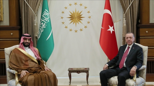 الرئيس أردوغان وولي العهد السعودي يبحثان مستجدات المنطقة