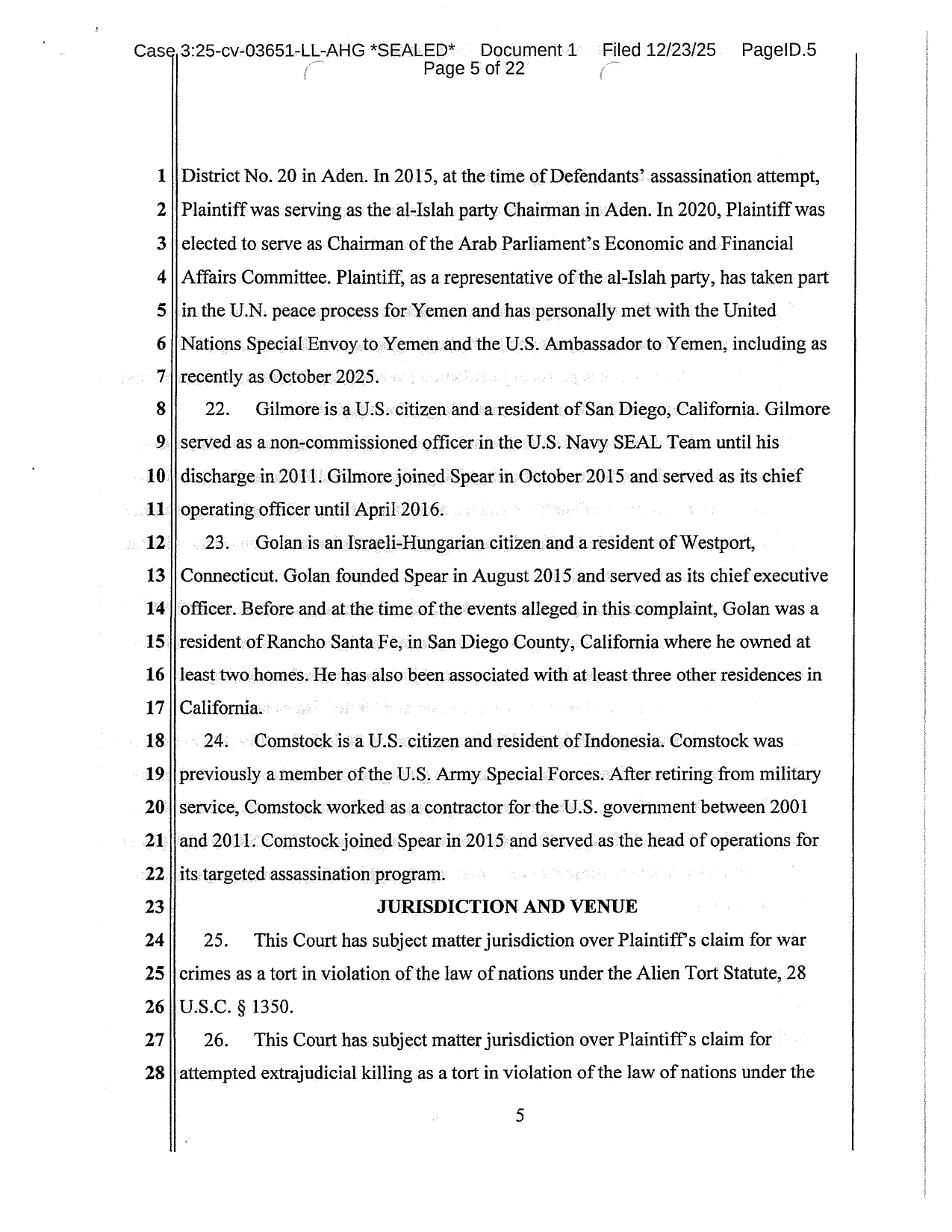 الموقع بوست يحصل على وثائق الدعوى القضائية المرفوعة ضد الإمارات في أمريكا ومرتزقتها في اليمن