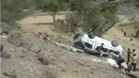 وفاة سائق باص في حادث مروع شرقي إب